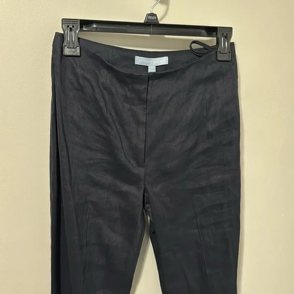 NWT! Antonio Melani‎ Navy Blue Linen Blend Pants - Picture 2 of 6